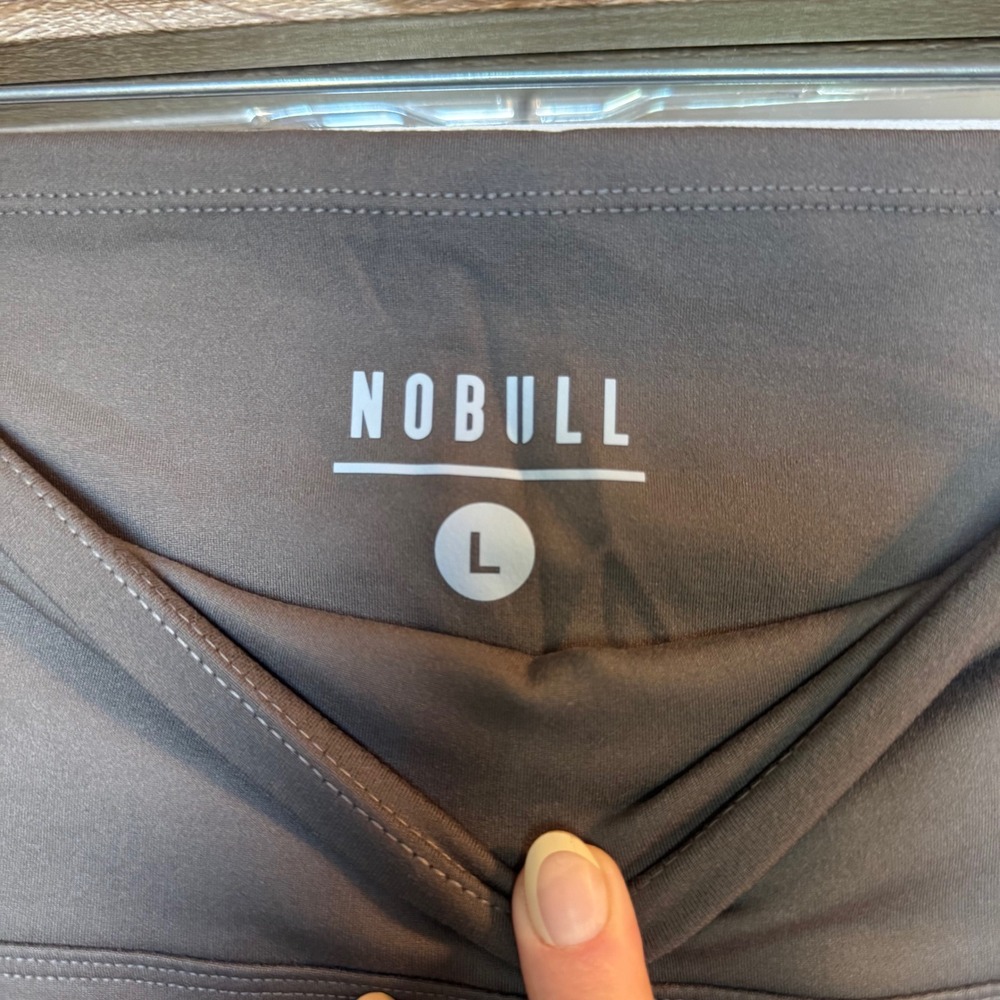 NOBULL Womens Dark Olive Green Workout Leggings Capris Size L NEW - Picture 6 of 8